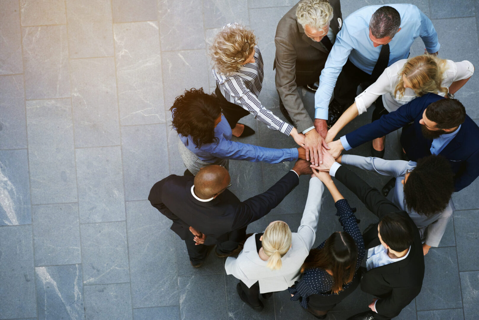 A group of people standing next to each other
